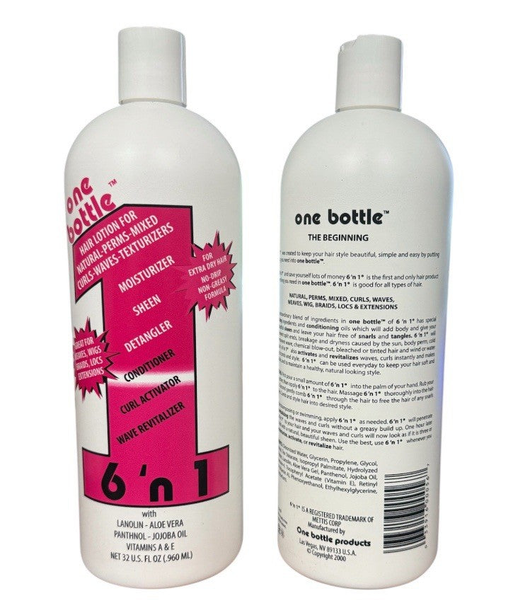 Hair Lotion for Natural Curls & Waves - Aloe Vera, 2 Bottles, 32oz