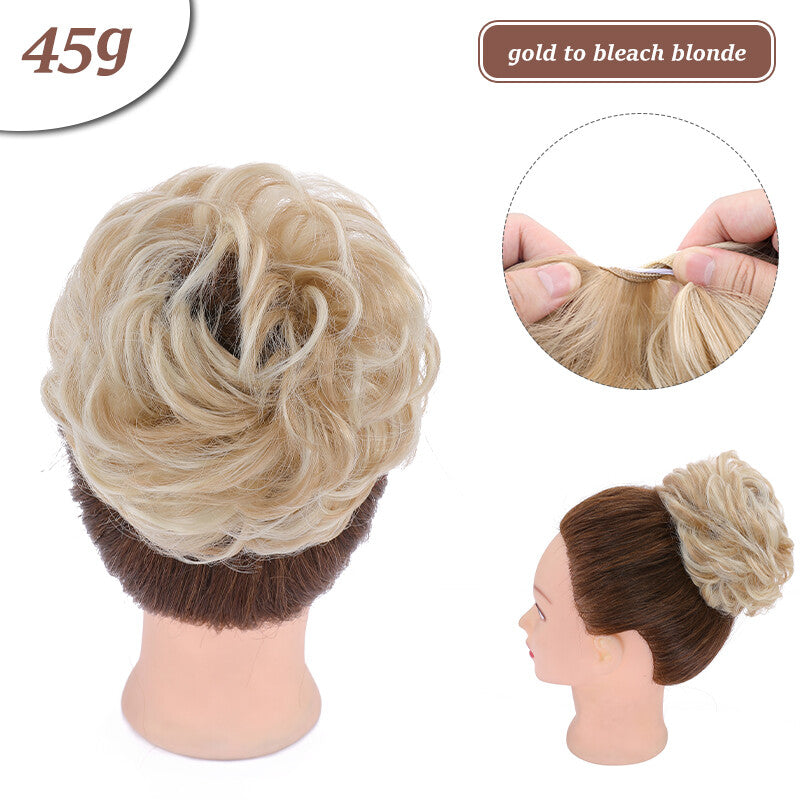 Natural Curly Messy Bun Hair Piece - Hair Extensions & Updo Accessory