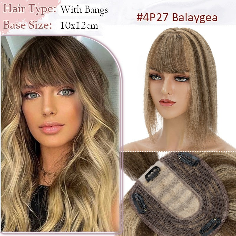 Women Clip-in Hairpiece for Hair Loss & Volume - 100% Remy Human Hair