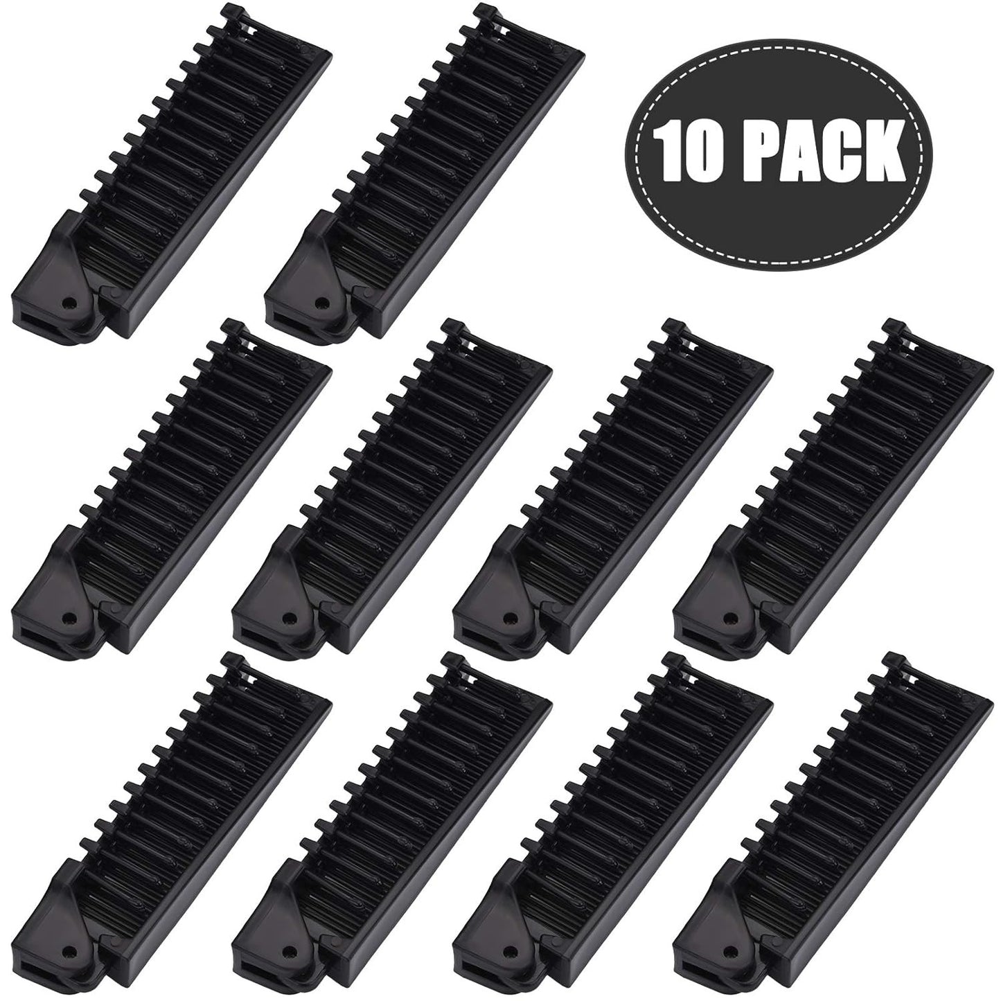 10 Pcs Portable Foldable Hair Comb Set - Travel Detangling & Scalp Massage