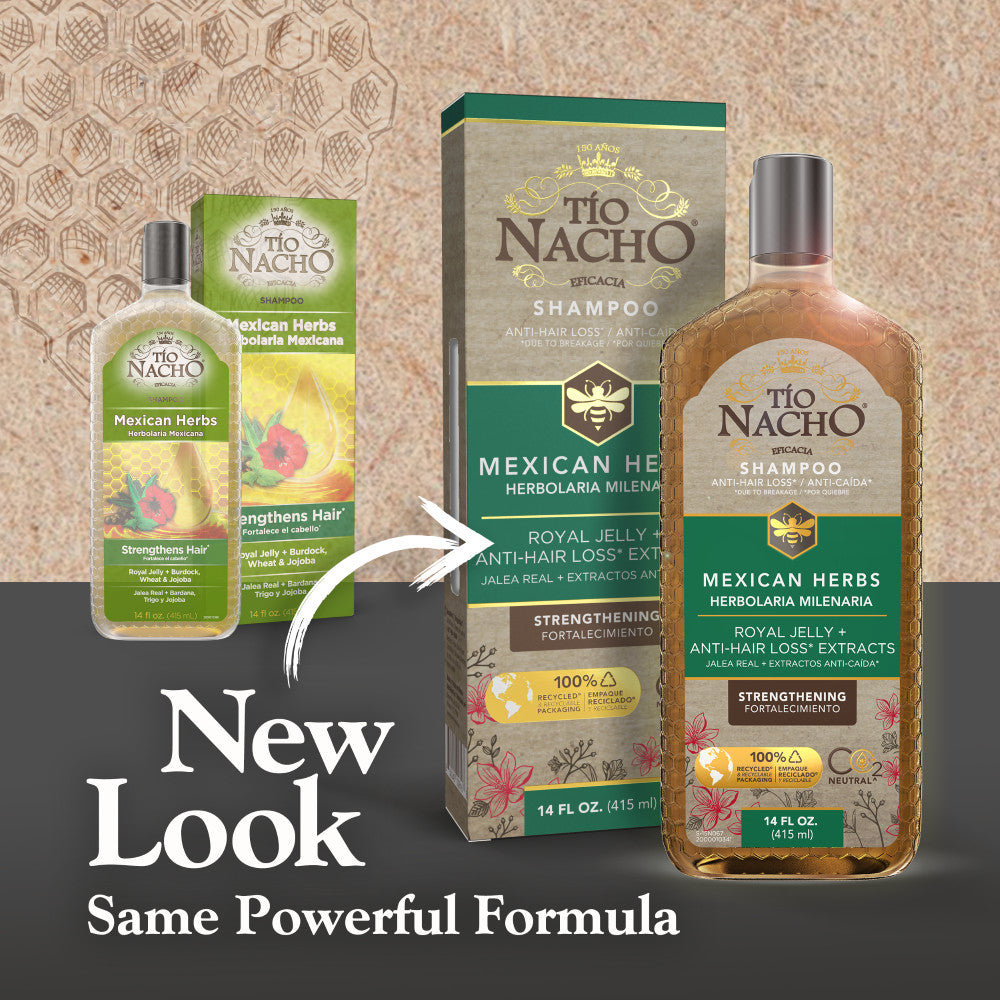 Tío Nacho Strengthening Shampoo with Mexican Herbs 14 oz