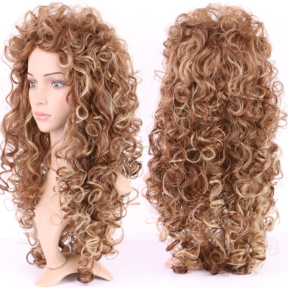 Long Ombre Wigs - Heat Resistant Synthetic Hair, Thick Full Wigs
