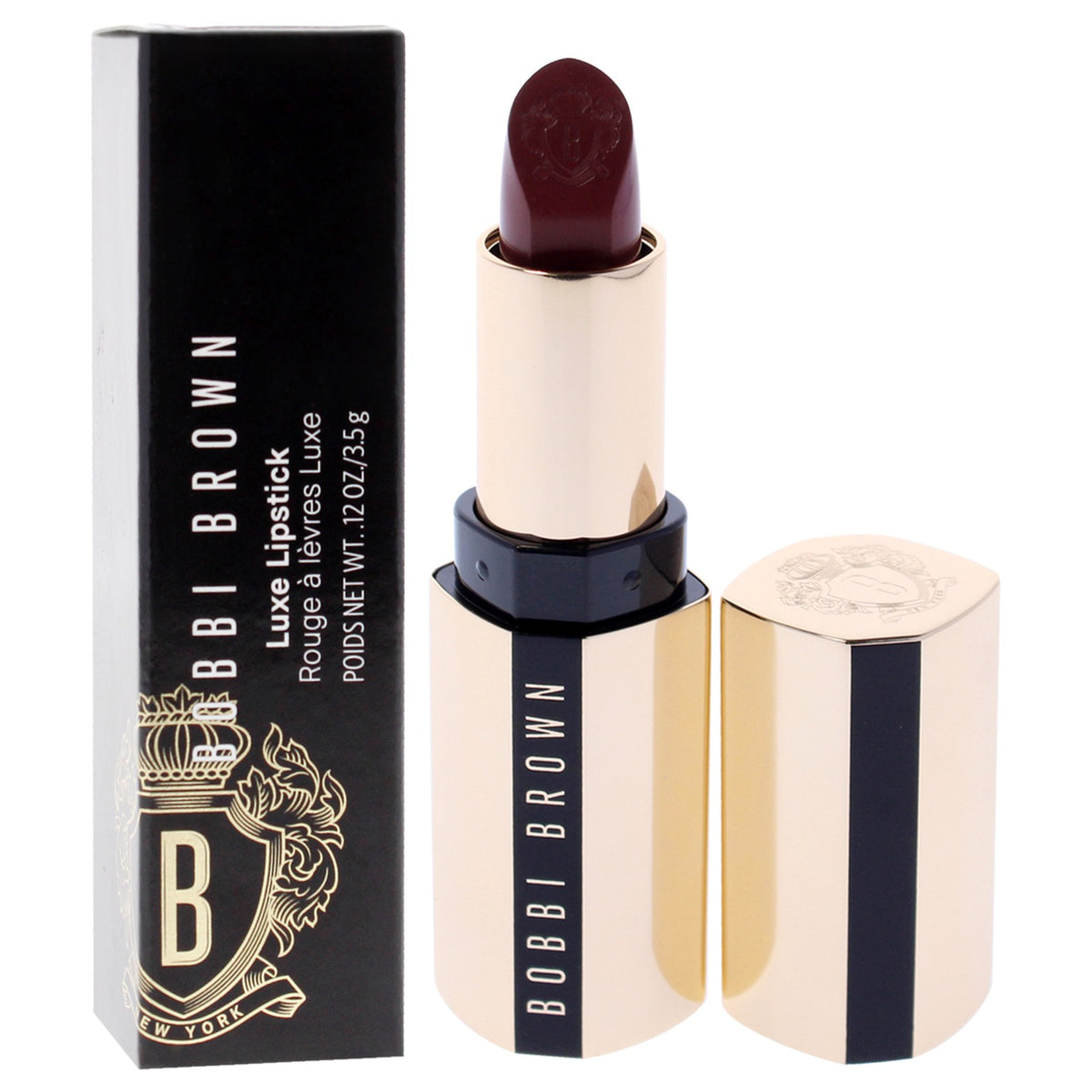 Moisturizing Long-Lasting Lipstick in Downtown Plum - 0.12 oz