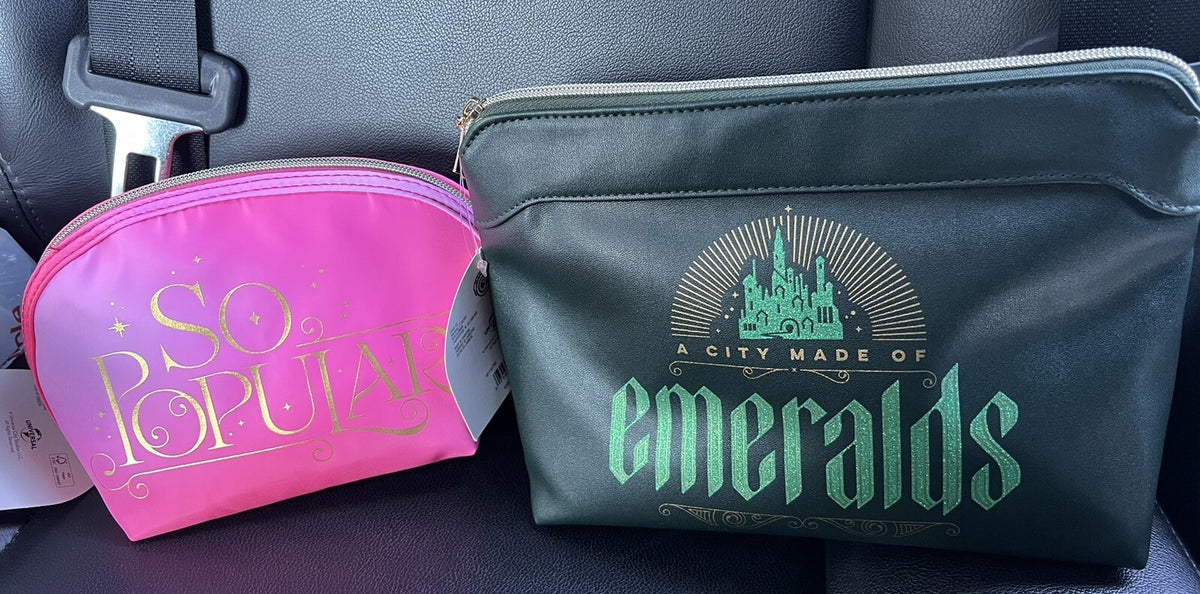 Green Glitter Makeup Bag Clutch - Travel Cosmetic & Toiletry Organizer