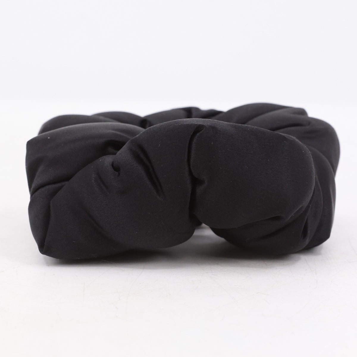 Drowsy Sleep Co Oversized Padded Silk Pillow Scrunchie Black Jade