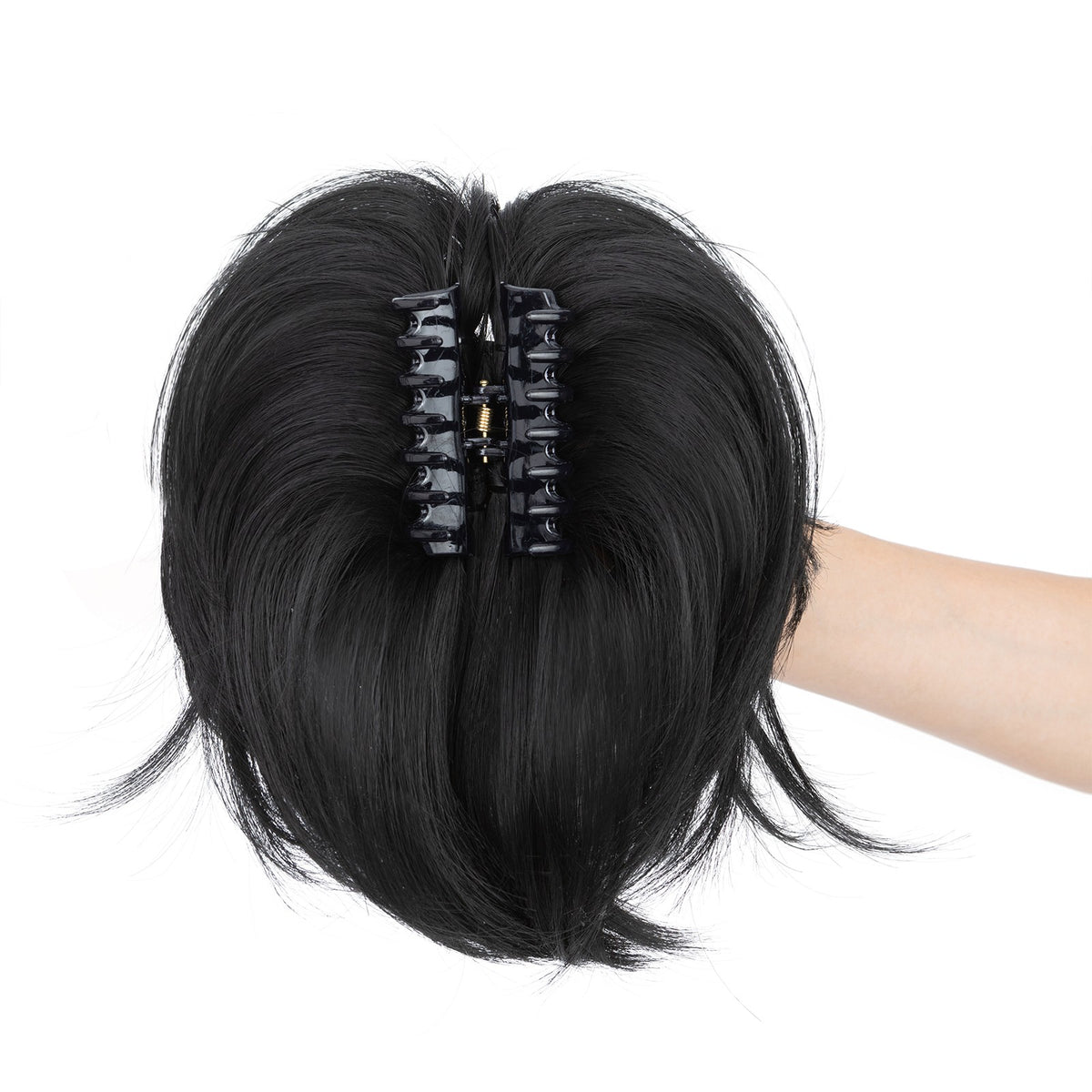 Natural Messy Bun Hairpiece Ponytail Extension with Claw Clip - All Colors