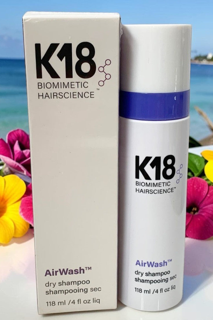 K18 AirWash Dry Shampoo - 118 ml Refreshes Hair, Absorbs Oil & Odor