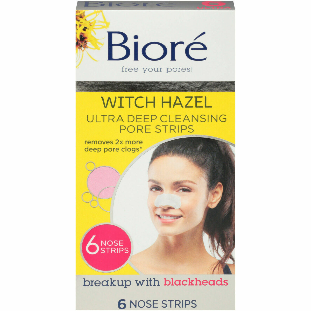 Bioré Deep Cleansing Pore Strips Nose - 6 Pack