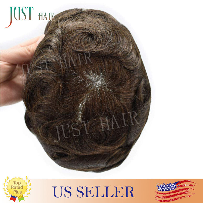 Men's Ultra Thin Skin Wig System - Hair Replacement, V-Loop 0.04-0.06mm