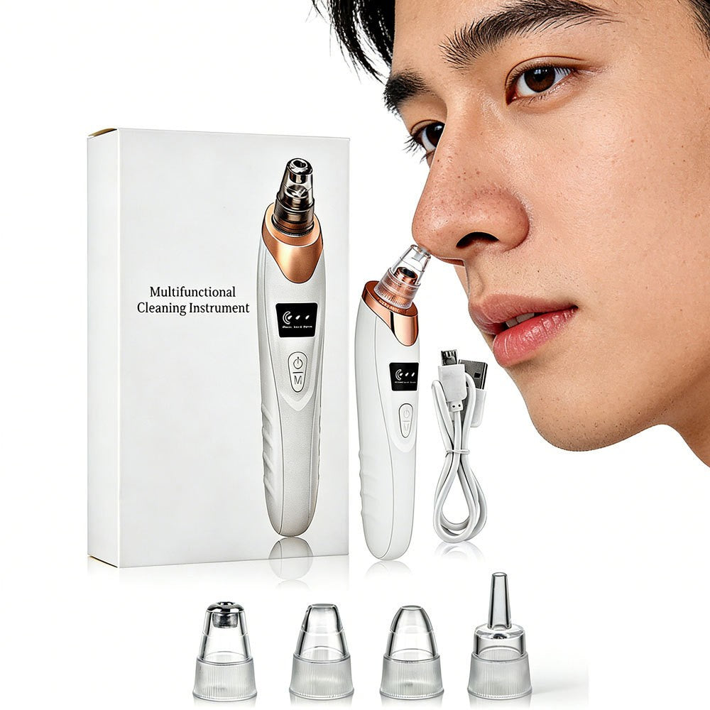 Electric Blackhead Remover Vacuum with 5 Probes & 3 Suction Modes