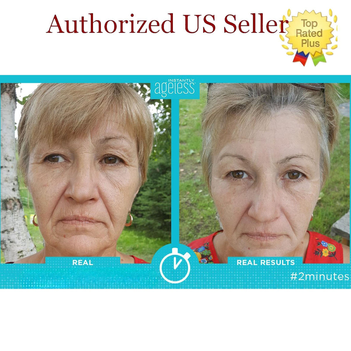 Instantly Ageless Wrinkle Remover Vials - Facelift & Anti-Aging Cream Set