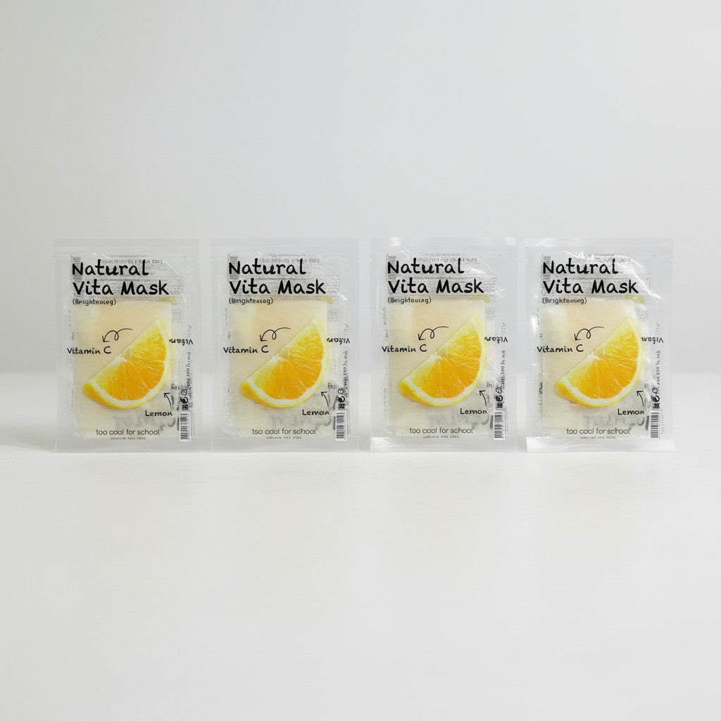 Vitamin C & Lemon Brightening Sheet Mask - 4 Pack