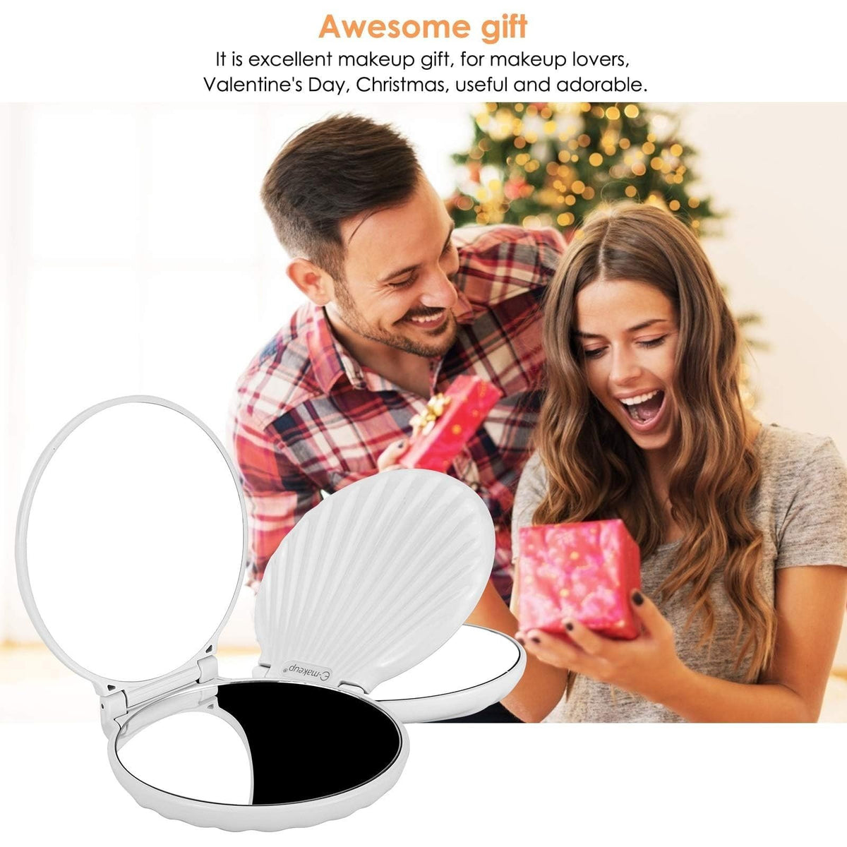 Travel Mini Compact Mirror - 3.5-inch Double-Sided, Lightweight & Shatterproof