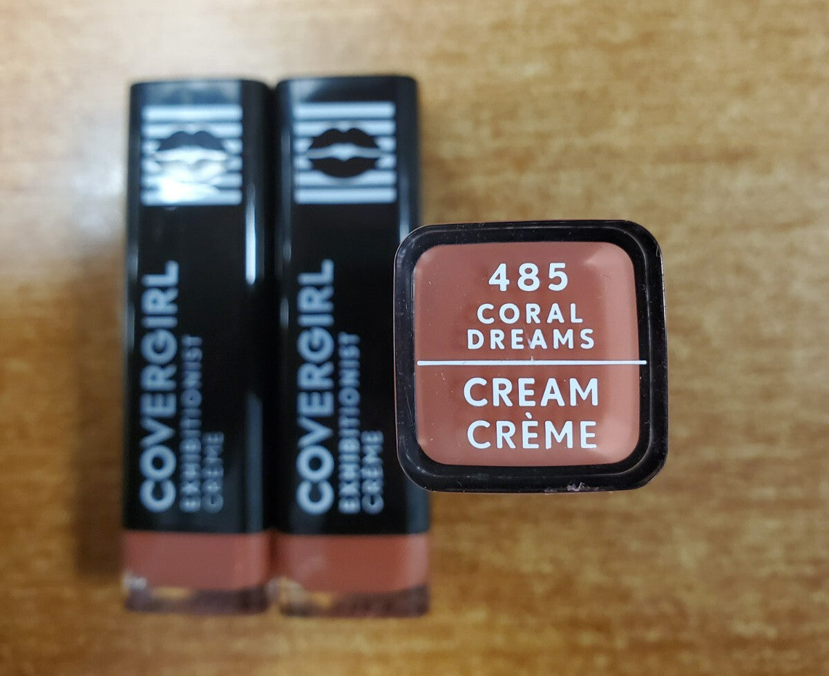 3-Pack Long-Lasting Creme Lipstick in Coral Dreams - Hydrating Gloss Finish