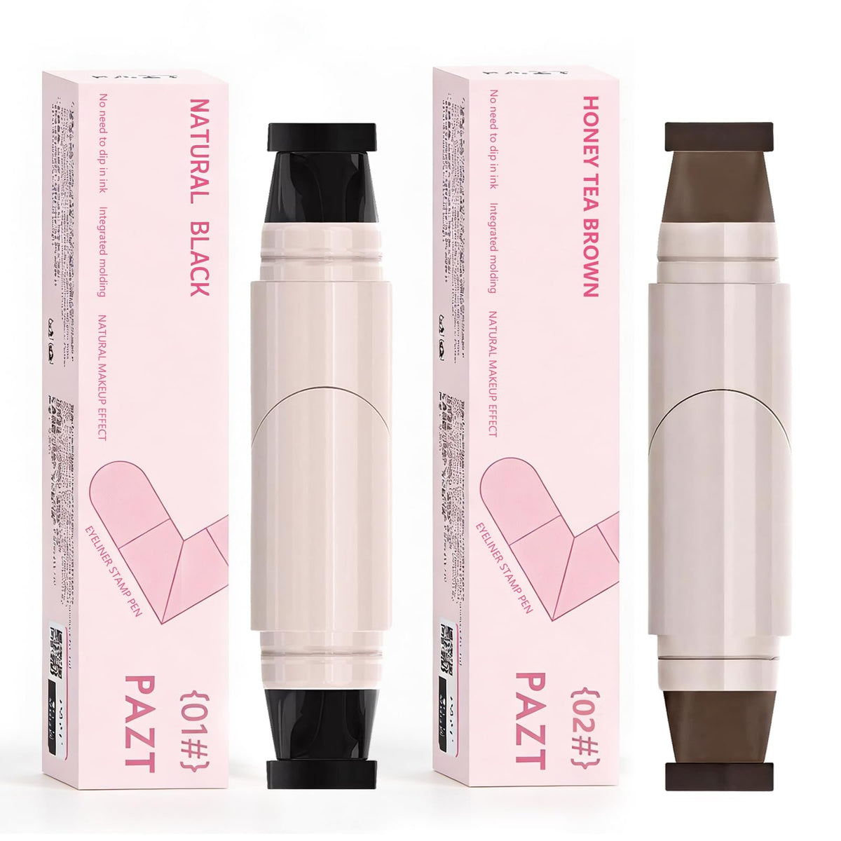 Winged Eyeliner Stamp Set - Foldable Gel Eyeliner Pencils for Flawless Cat Eye