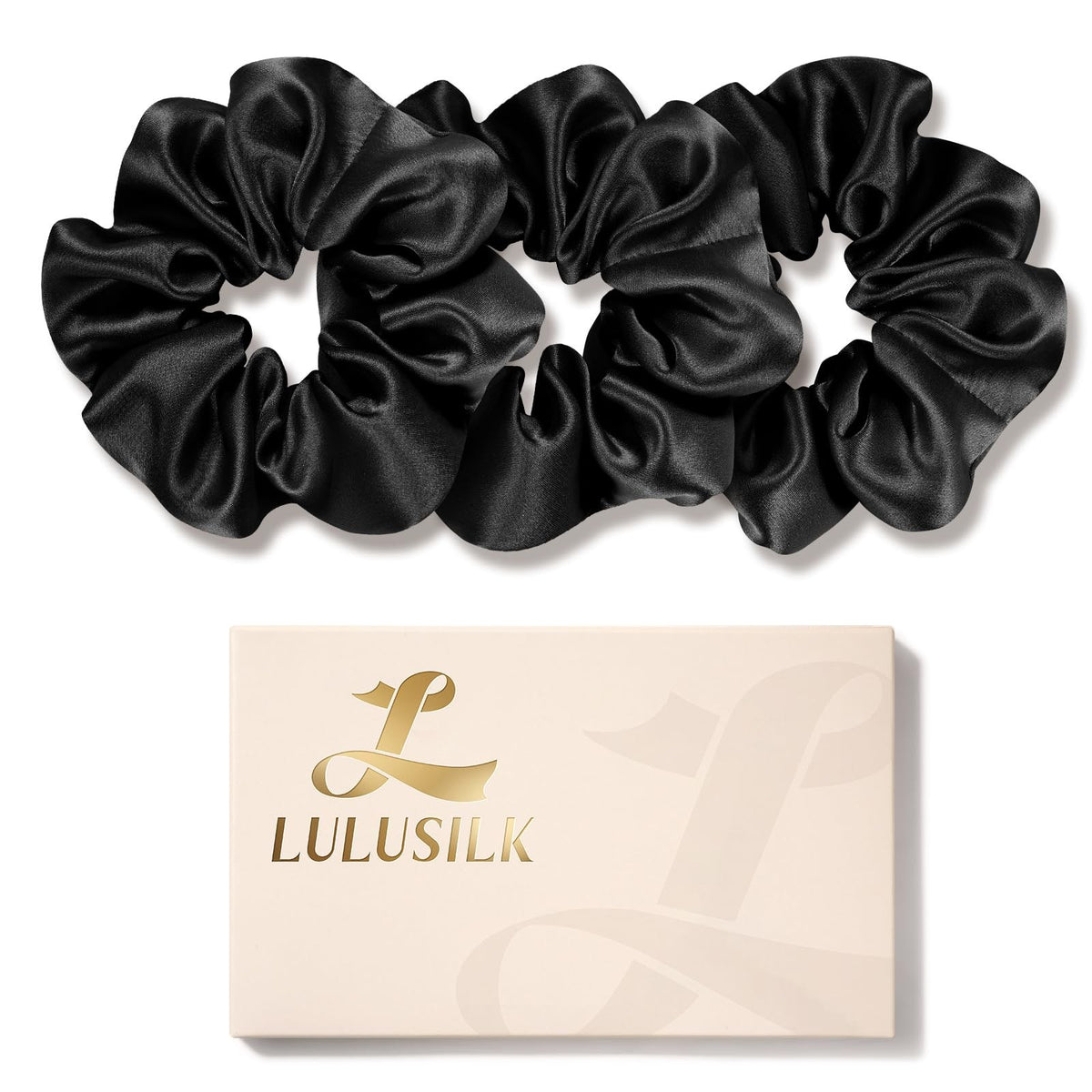 LULUSILK Silk Scrunchies for Hair Sleep, 100% Real 1 Count (Pack of