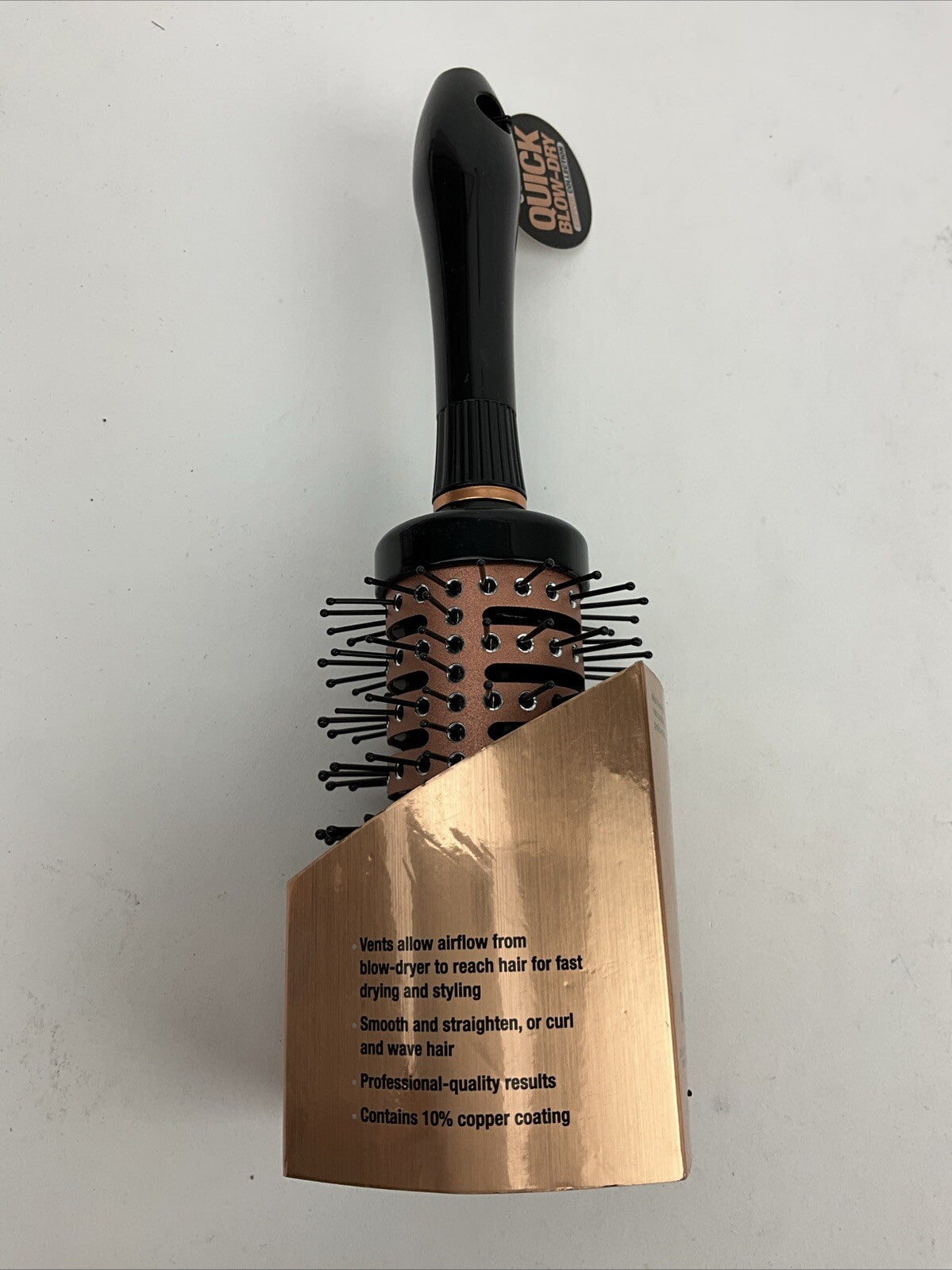 Conair Copper Collection 3-Inch Round Vented Hair Brush for Blow Drying