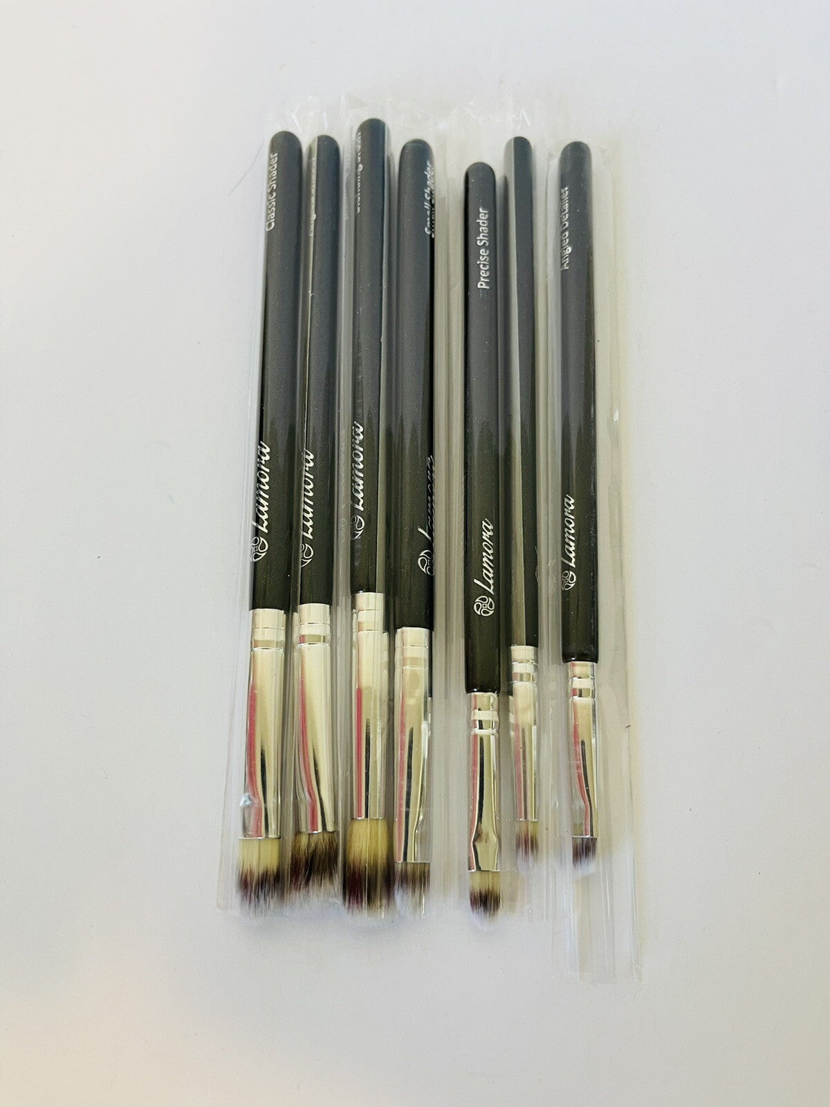 7-Piece Eye Makeup Brush Set - Soft Synthetic Eyeshadow Blending Brushes