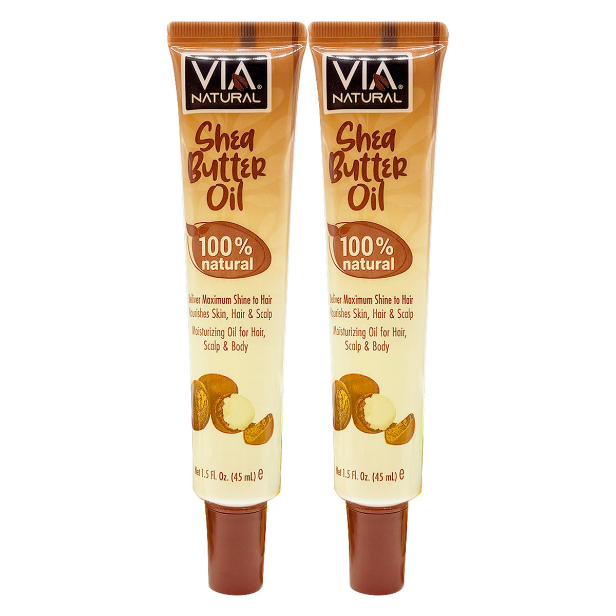 Natural Shea Butter Oil for Hair, Skin & Body - 1.5oz | Multiple Pack Sizes