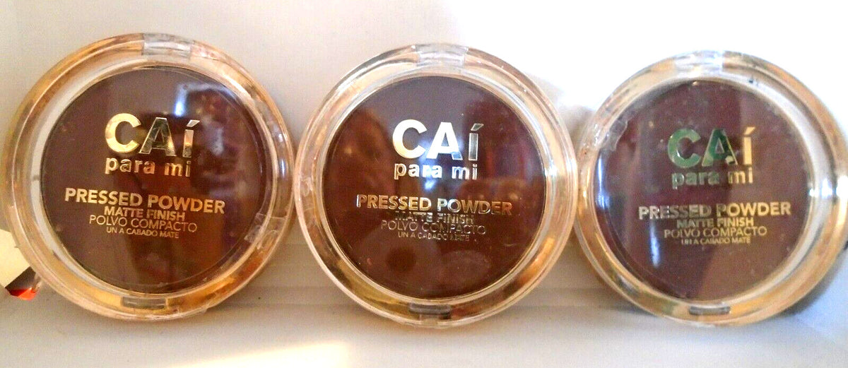 CAI Para Mi Matte Finish Pressed Powder - Mocha, Pack of 3