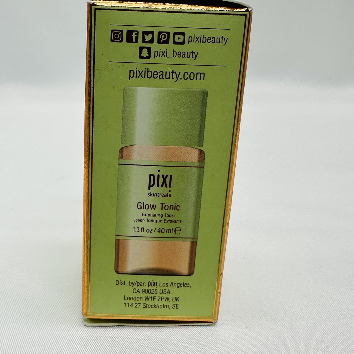 Pixi Glow Tonic Exfoliating Toner 5% Glycolic Acid - Pack of 4, 1.35 fl oz each