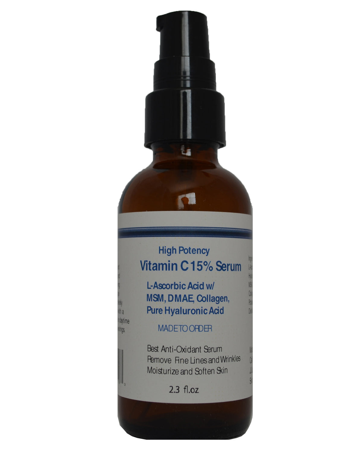 High Potency Vitamin C Serum with MSM, DMAE, Collagen & Hyaluronic Acid