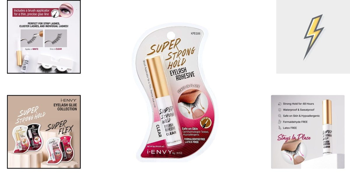 Strong Hold Waterproof Eyelash Adhesive Clear Lash Glue with Brush