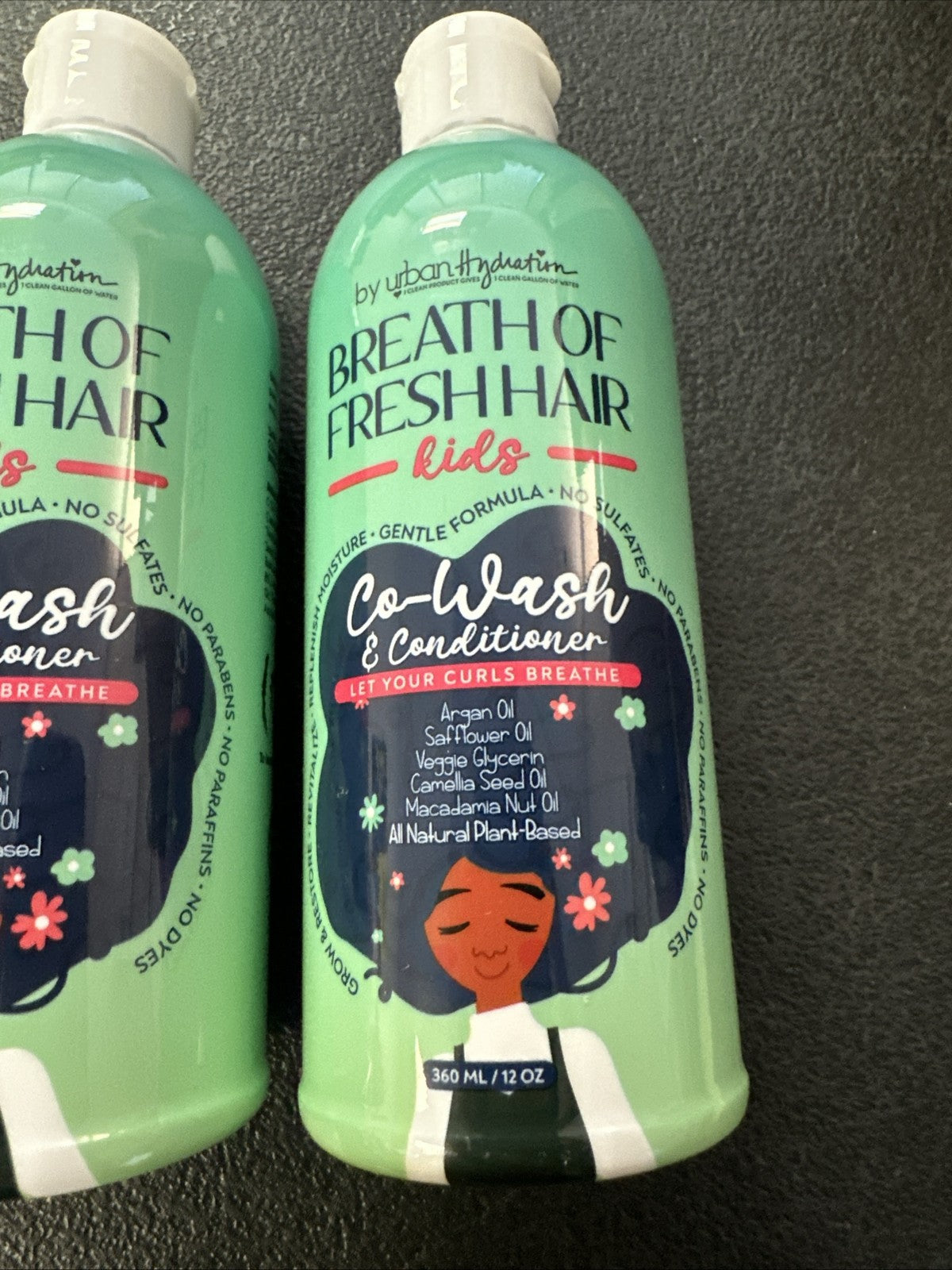 Kids Co-Wash & Conditioner Set - Breath of Fresh Hair by Urban Hydration, 3 Pack