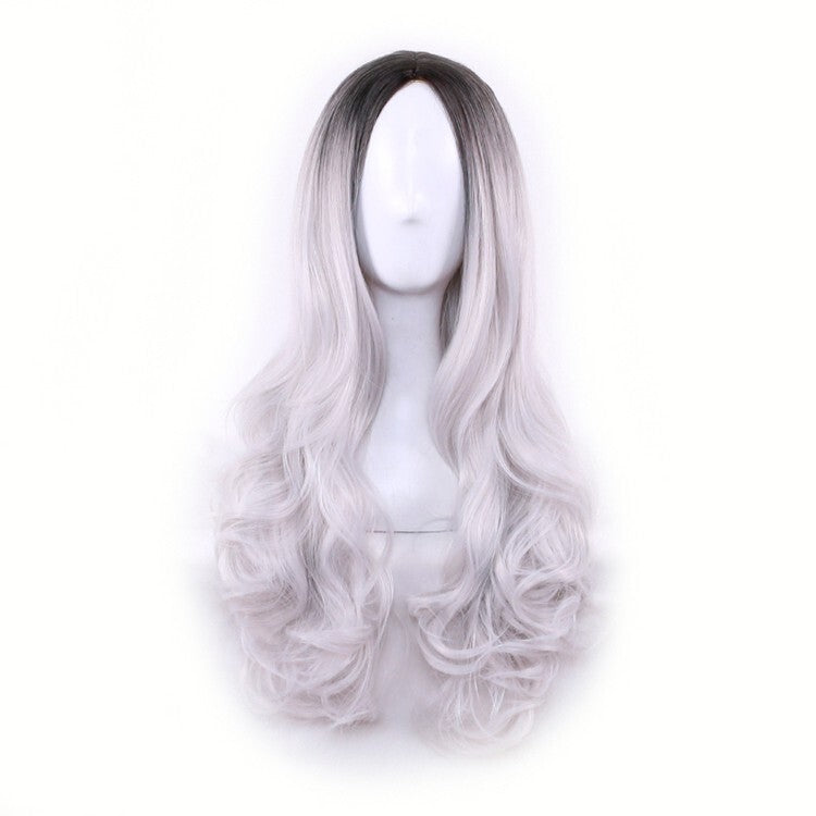 Long Wavy Synthetic Wig 26 Inches Heat-Resistant Hairpiece for Women - Multi Color