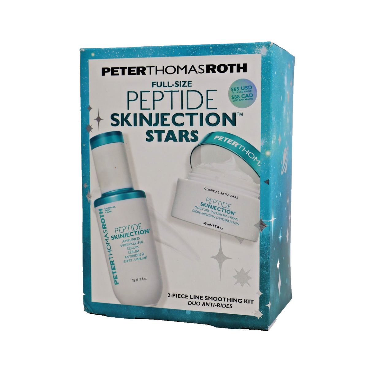 Peptide Skin Smoothing Line - Full-Size 2-Piece Skinjection Stars Set