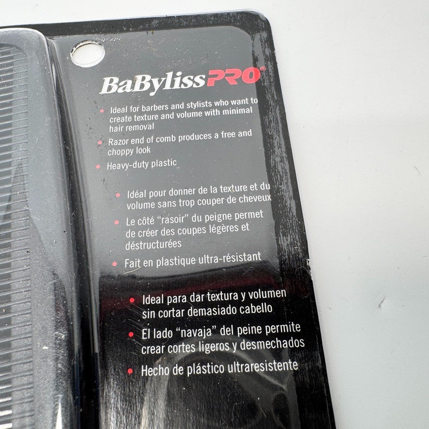 Professional Texturizing Comb for Hair Styling - BaBylissPRO BCUTCOMB