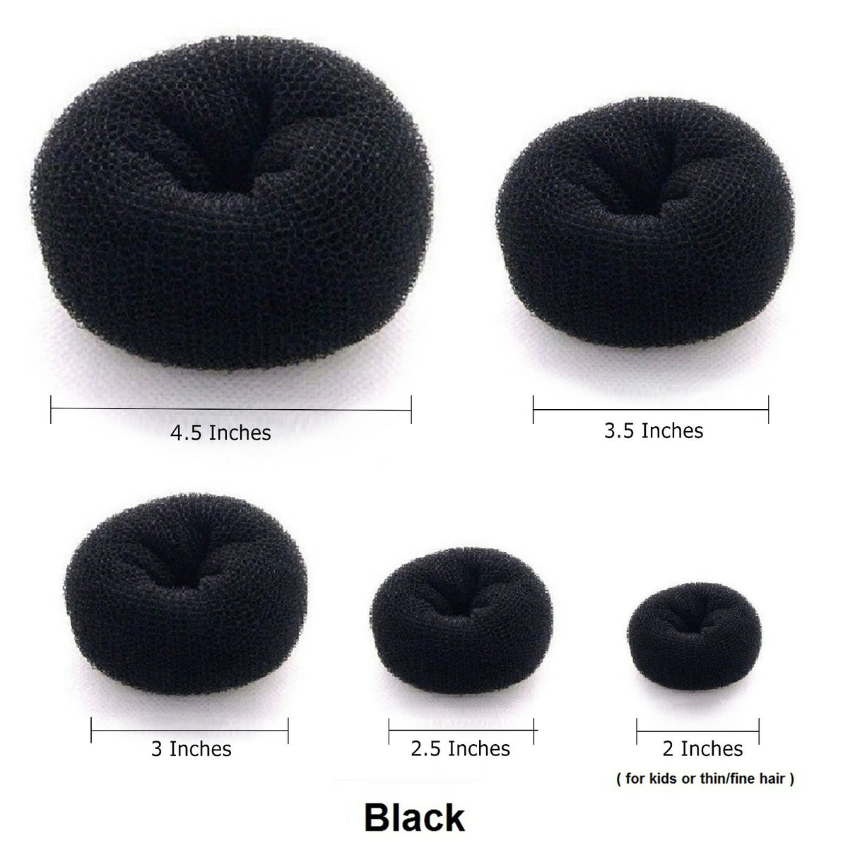 Hair Donut Bun Maker Ring Style French Mesh Chignon Ballet Dance Sock