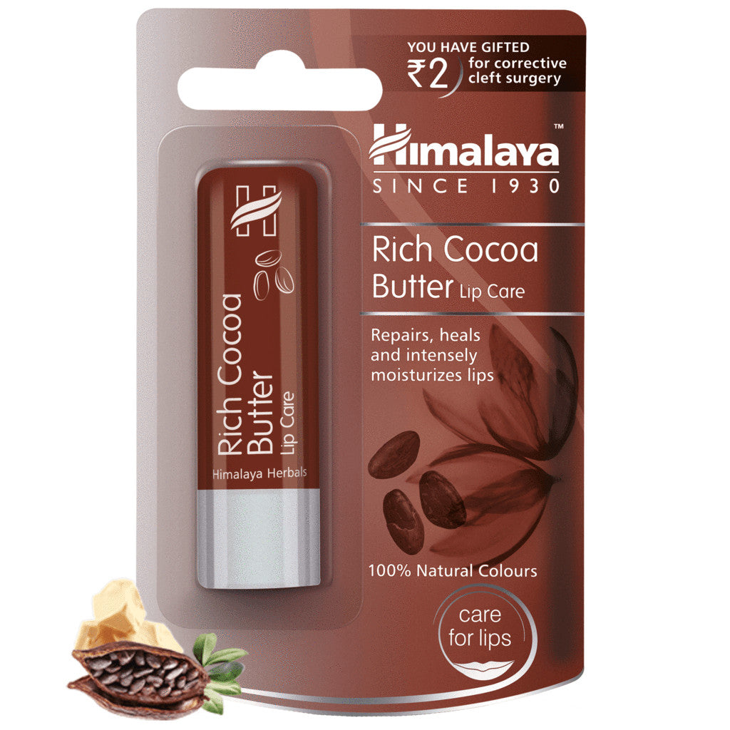 Himalaya Herbal Cocoa Butter Lip Balm Set - Moisturizing Lip Care, 4.5g x3