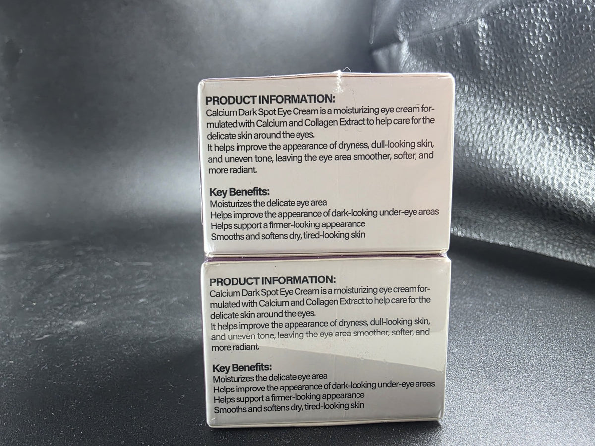 Calcium Dark Spot Eye Cream 2 Pack Anti-Aging for Dark Circles
