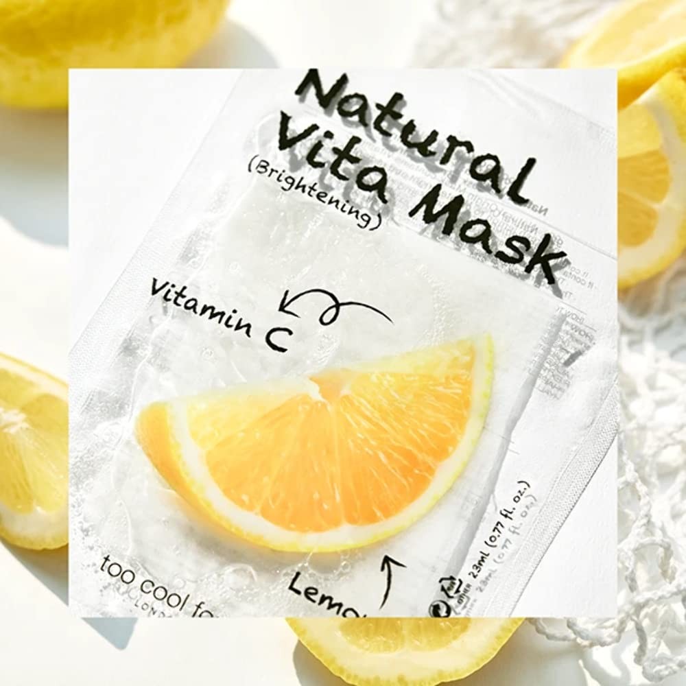Vitamin C & Lemon Brightening Sheet Mask - 4 Pack