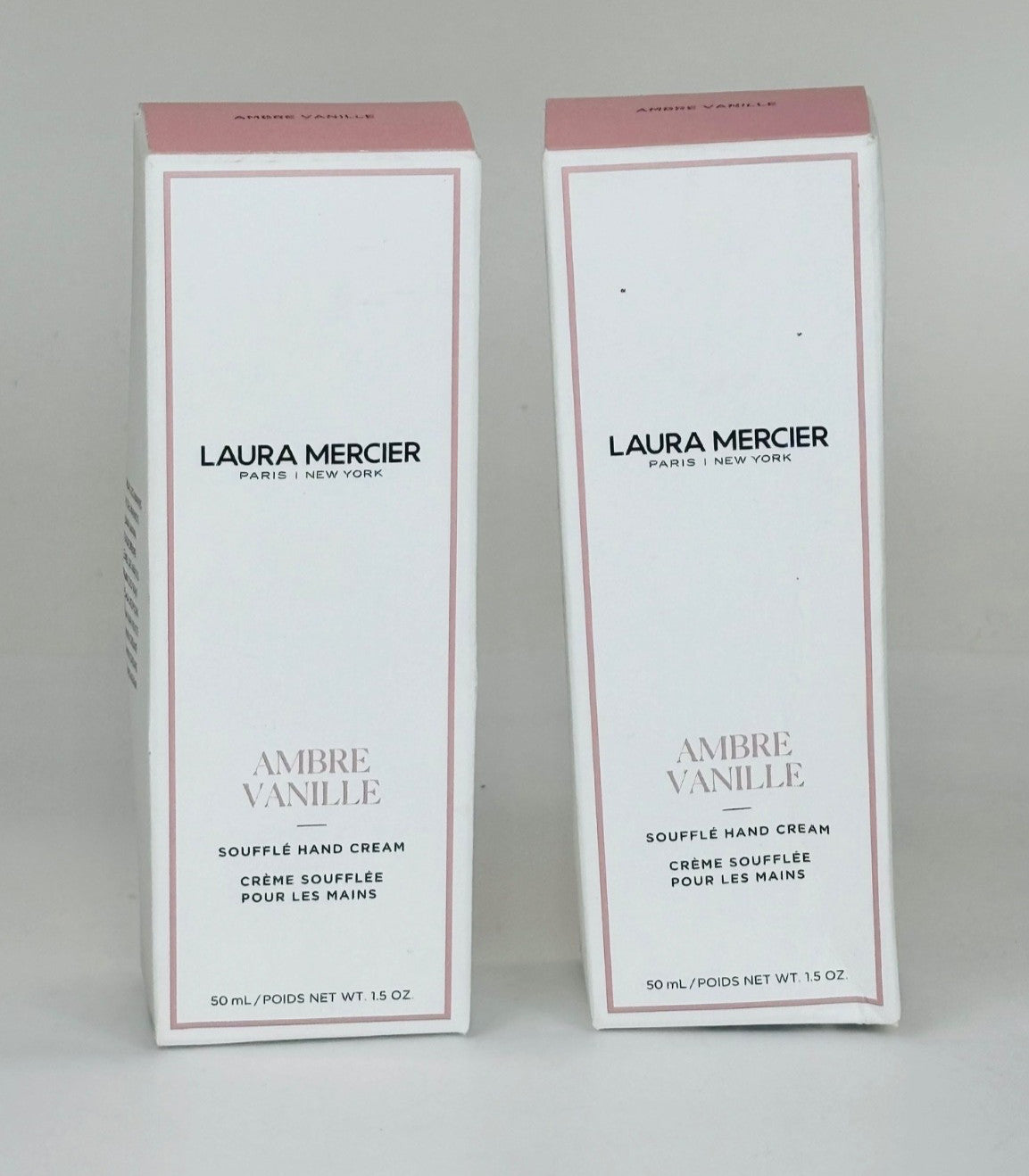 Ambre Vanille Soufflé Hand Cream 50ml – 2 Pack