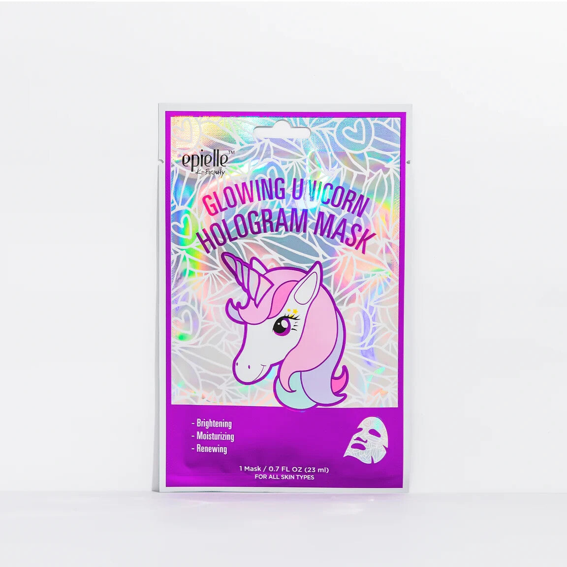 Glowing Unicorn Hologram Sheet Mask - 3 Count