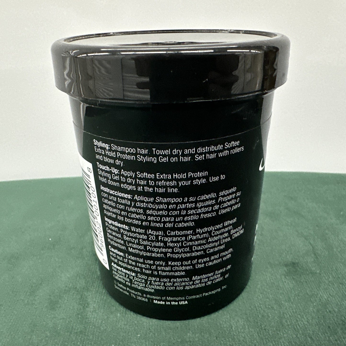 Extra Hold Protein Styling Gel - No Flaking, Alcohol-Free, 8oz
