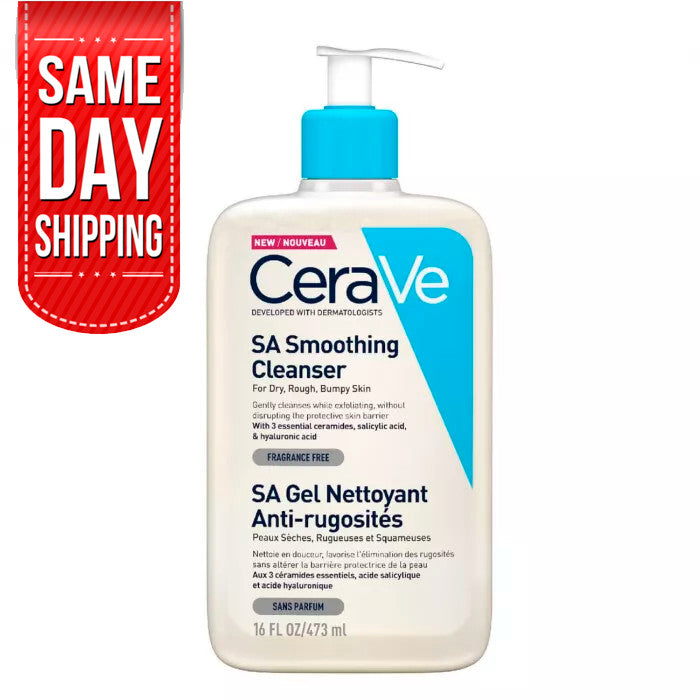 CeraVe SA Smoothing Cleanser for Dry Rough Bumpy Skin 473ml - All Variants