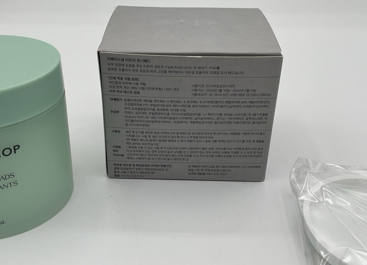 Tea Tree Toner Pads - Facial Skincare, Acne & Pore Clearing, 150ml