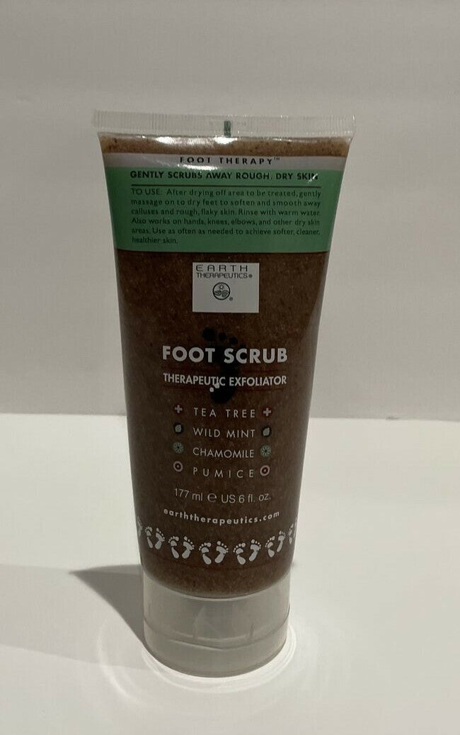 Earth Therapeutics Foot Scrub Therapeutic Exfoliator 6 oz With Tea