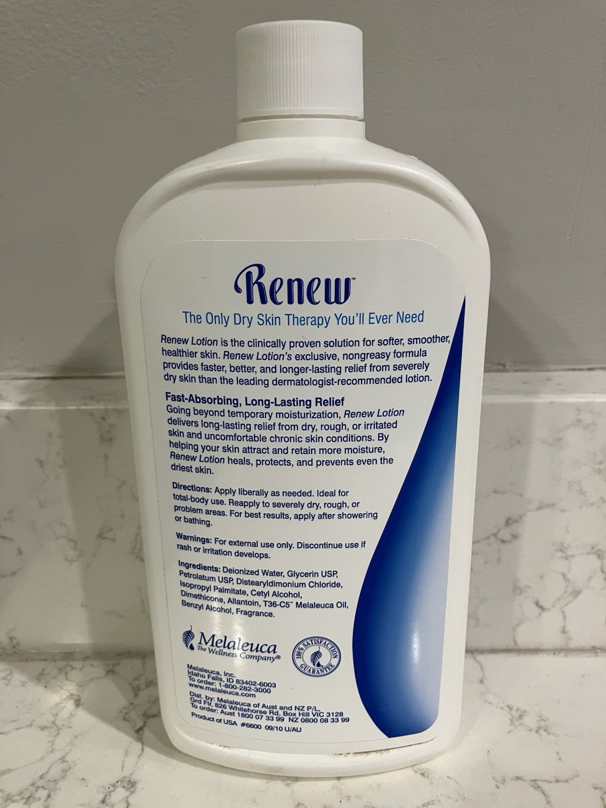 Melaleuca Renew Intensive Skin Therapy Lotion 20 Oz SEALED