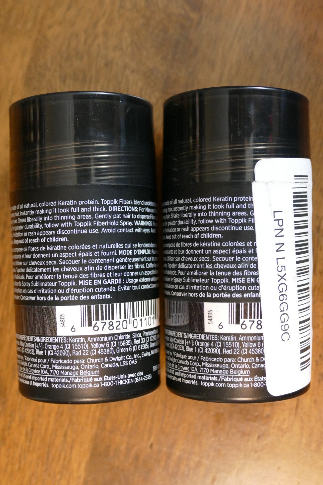 Hair Building Fibers Black 12g Duo - 2 Pack