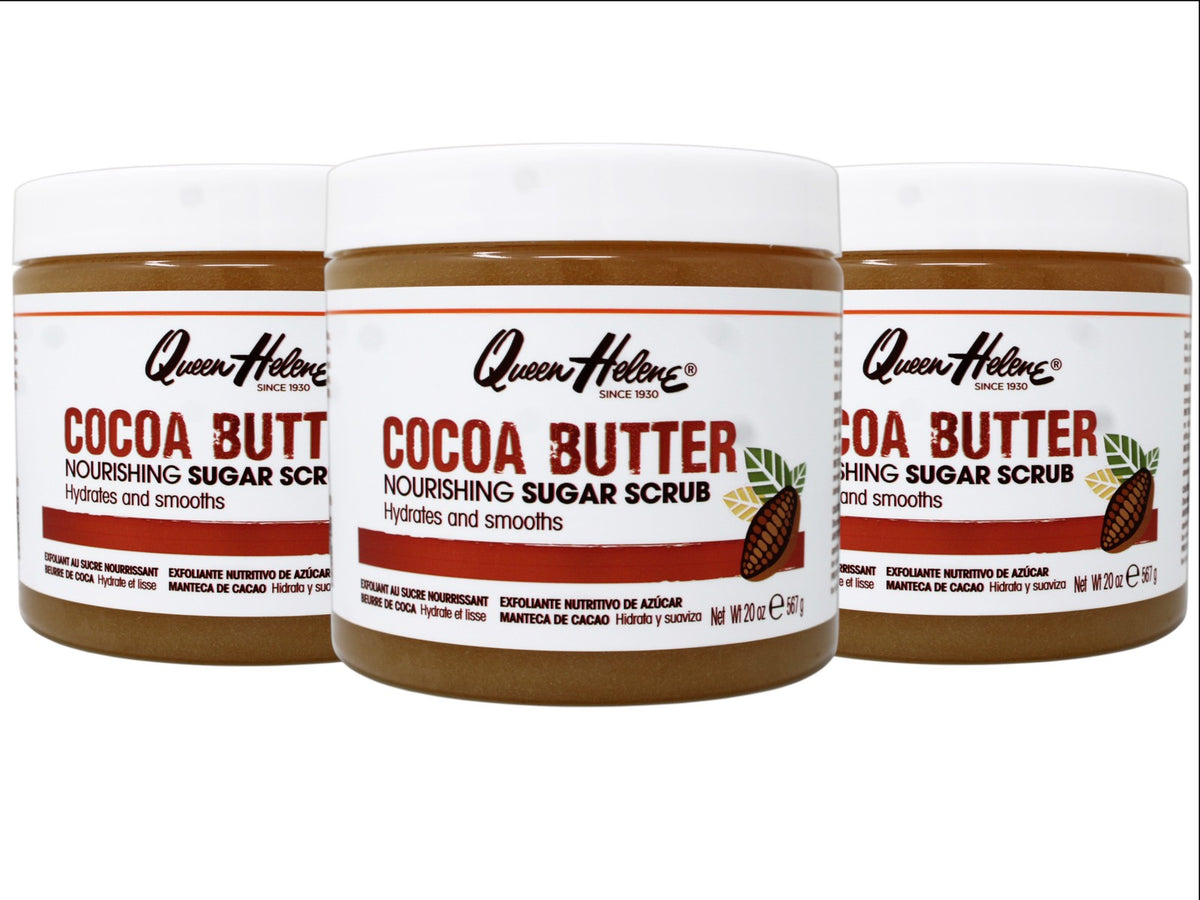 Queen Helene Cocoa Butter Sugar Scrub 20 oz 3 Pack