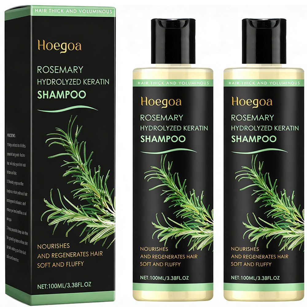 Rosemary Hair Growth Shampoo with Keratin - 2x 100ml