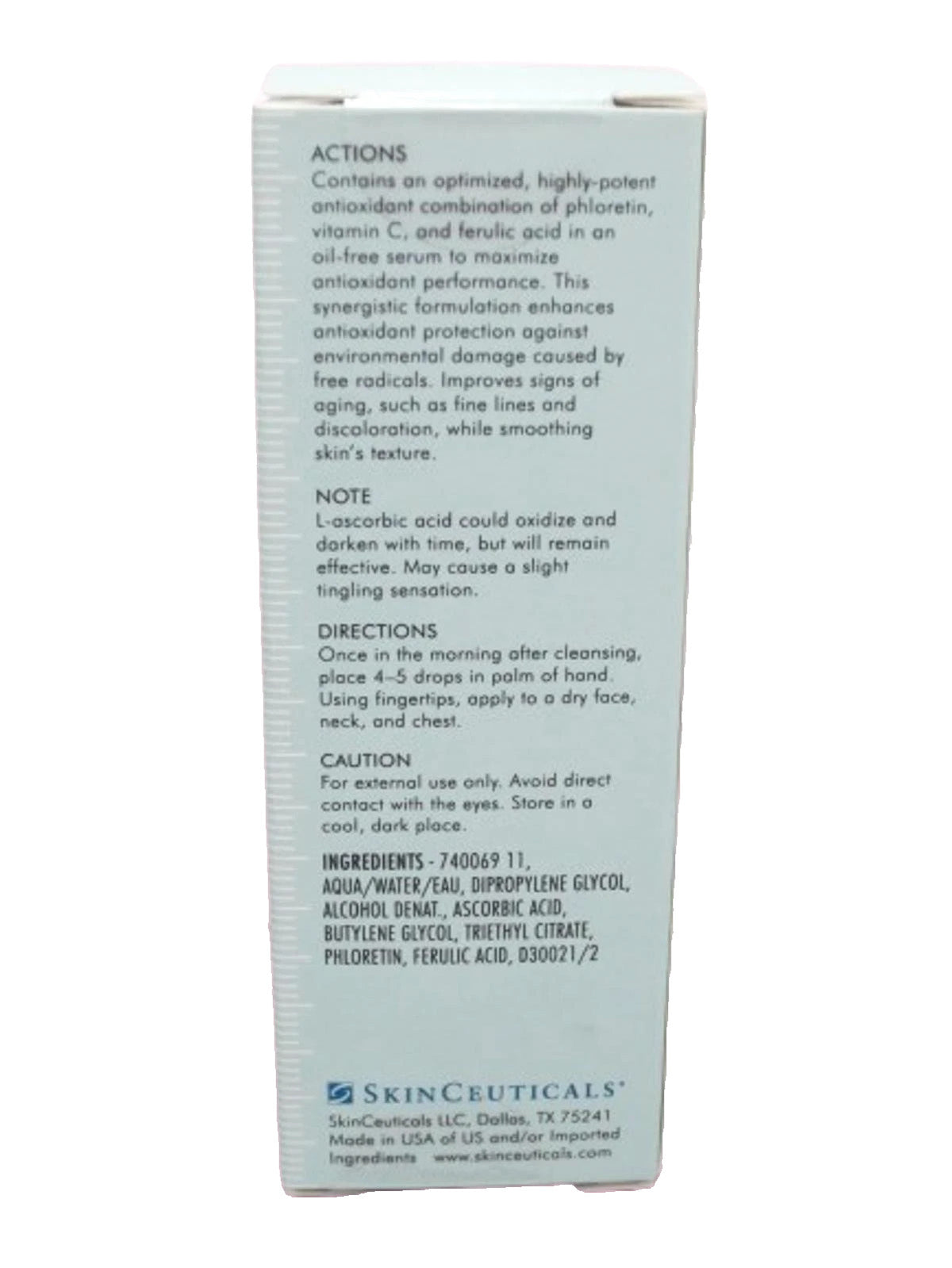 SkinCeuticals Phloretin CF Antioxidant Skin Treatment 1 oz Sealed Box
