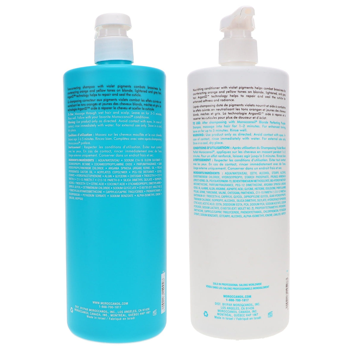 Purple Shampoo & Conditioner Set for Blonde Hair - 33.8 oz Each