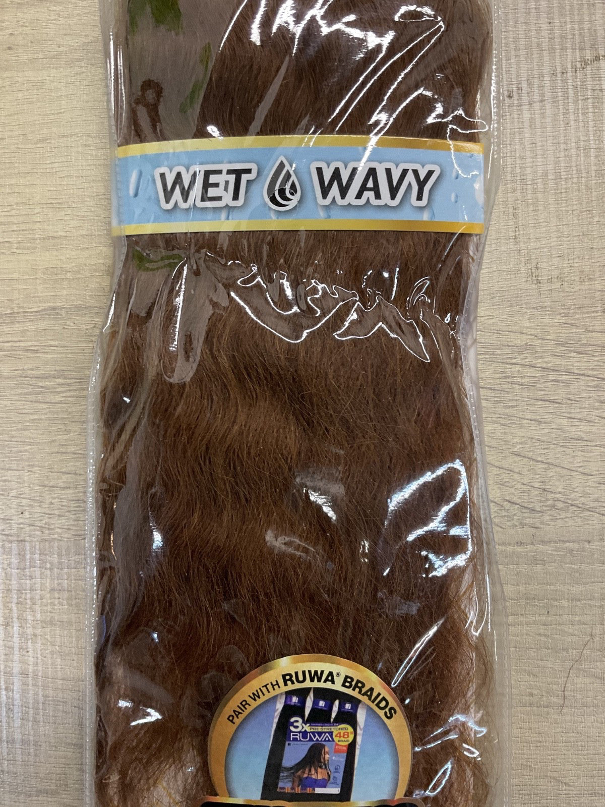 100% Human Hair Bulk Wavy French Weave 18 Inch - Color 30