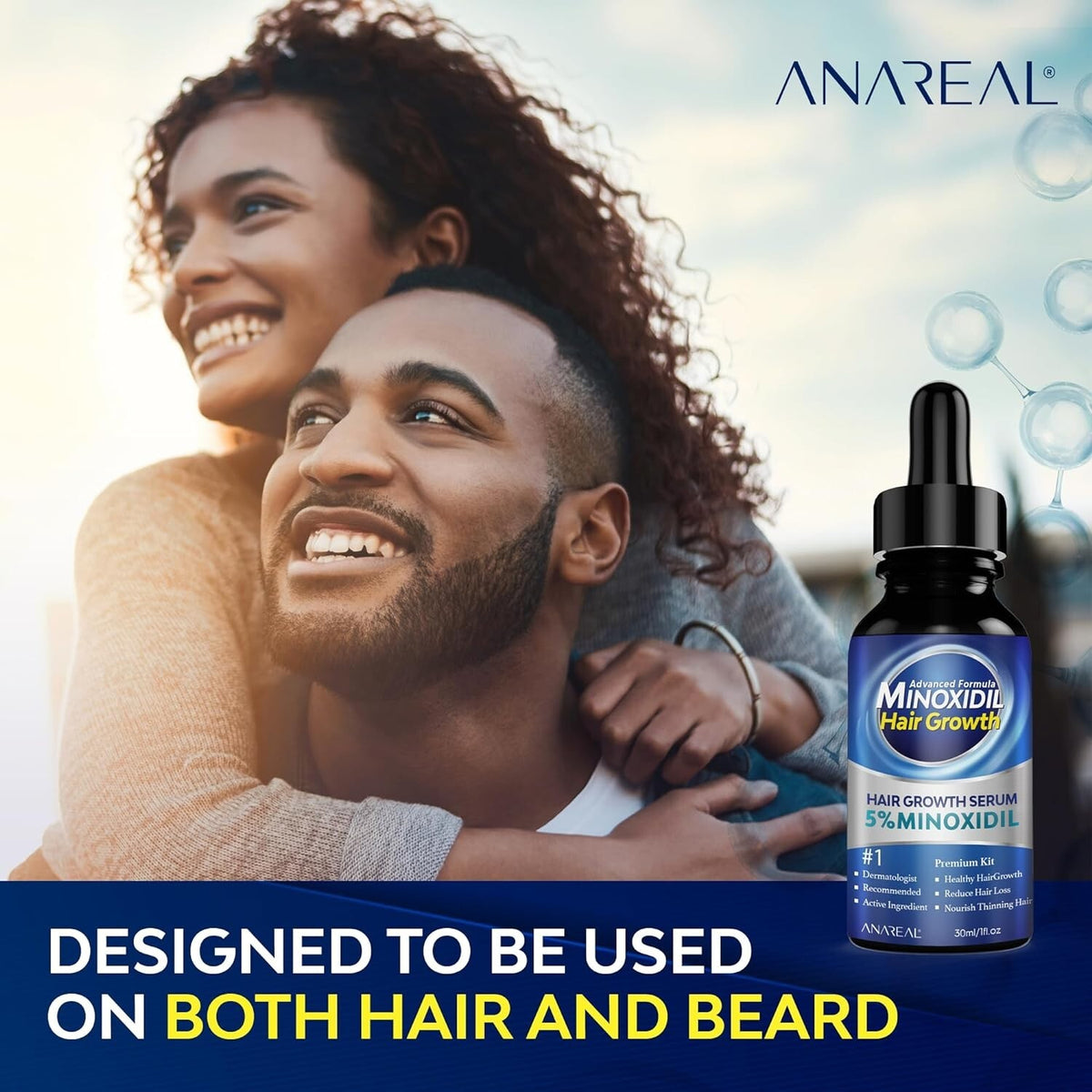5% Minoxidil Hair Growth Serum for Men and Women 30mL