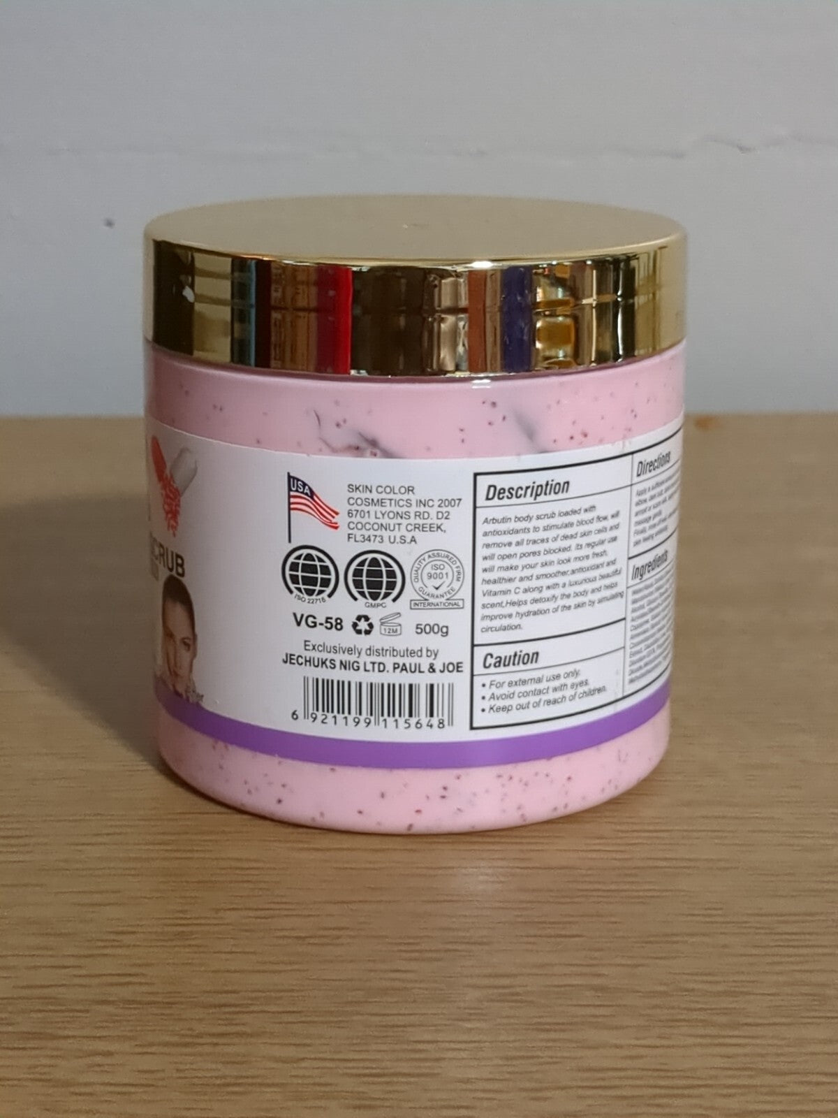 Veet Gold Alpha Arbutin Body & Face Exfoliating Scrub - Original